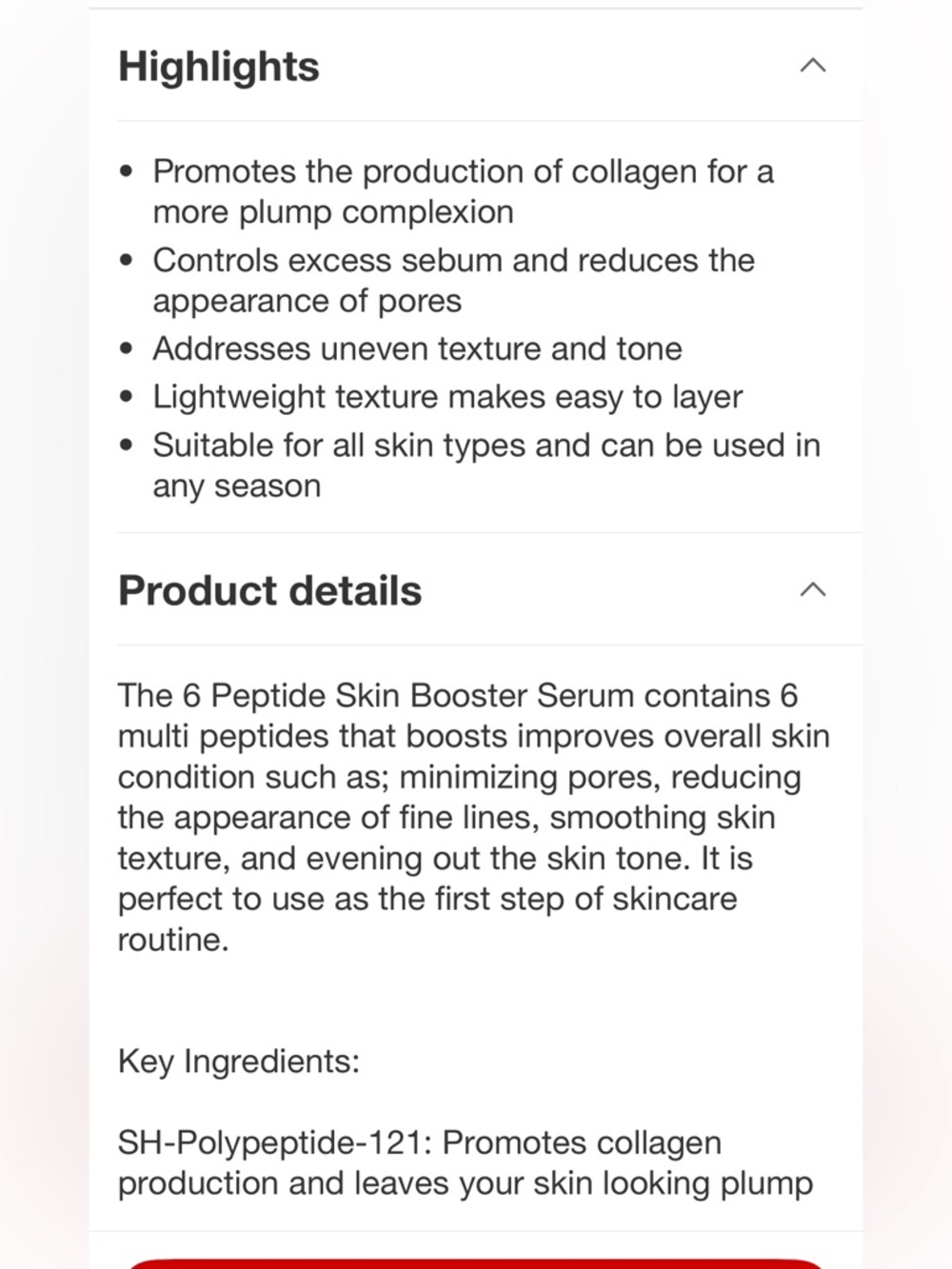COS White The 6 Peptide Skin Booster Serum Box - Picture 3 of 4